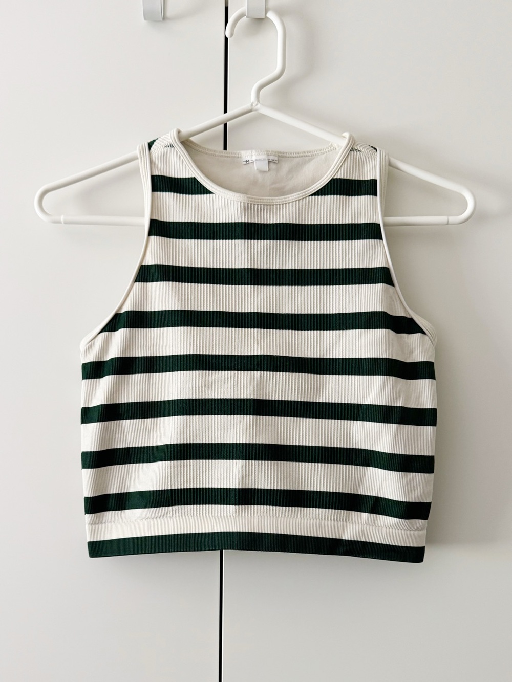 Wilson Everyday Brami Crop Top – Green and White Stripes